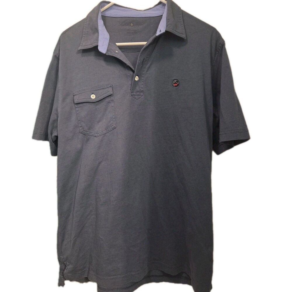 Tourney Golf Shirt By Southern Proper Navy L